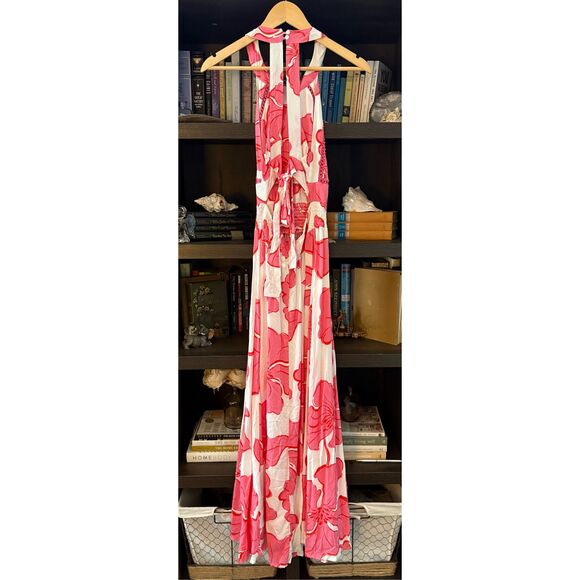Abel The Label x Anthropologie Rumi Tie Back Maxi Dress Size Medium - Picture 5 of 9